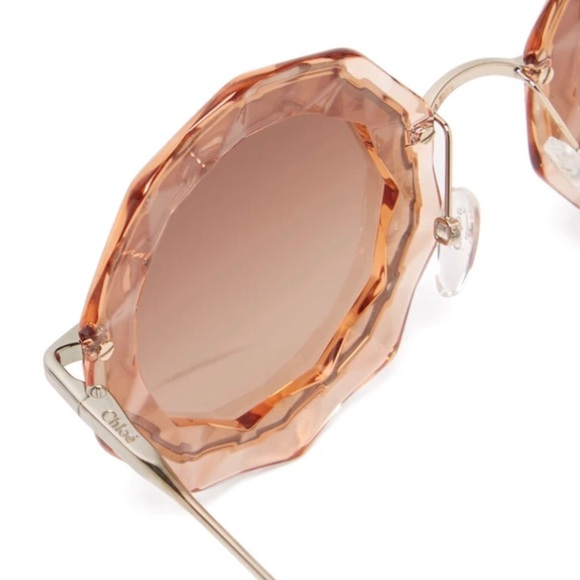 Authentic Chloe CAITE ROUND SUNGLASSES - Picture 2 of 8